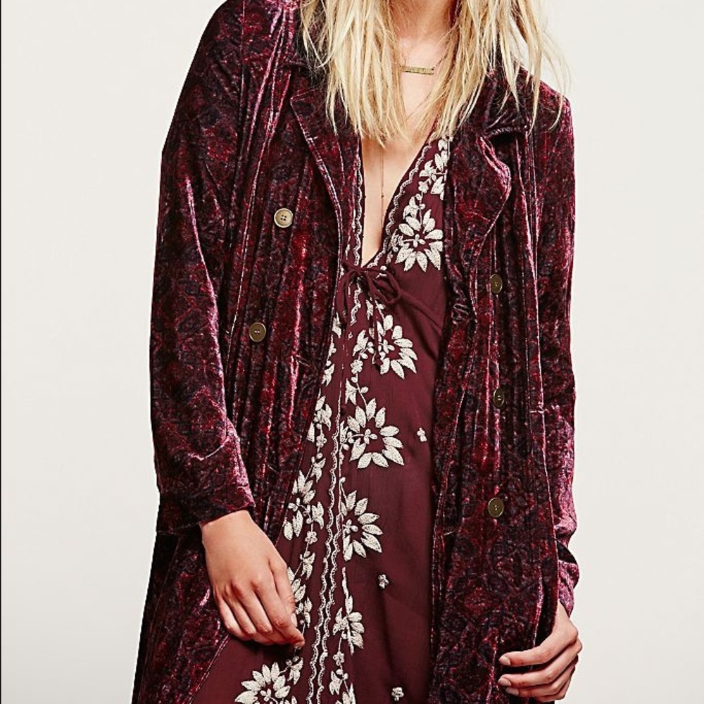 Free people velvet duster